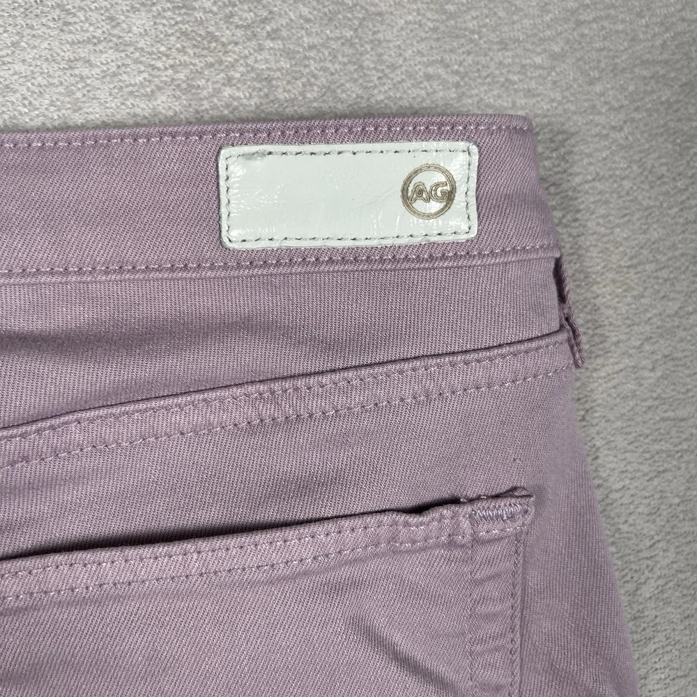 AG Adriano Goldschmied Women's The Prima Crop Pink‎ Cigarette Jeans Size 27 USA